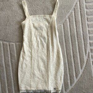 Hollister White Lace Tight Dress, in size Small